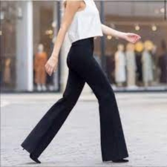 SPANX Pants - Spanx Go With The Flow Wide Leg Pants in Black